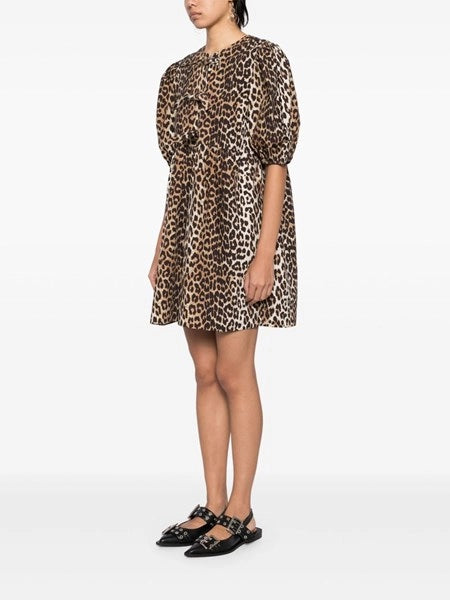 Mini abito leopardato
