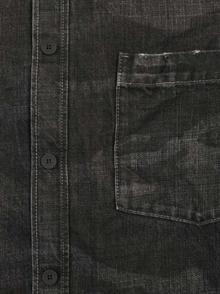 Parka in denim con cappuccio