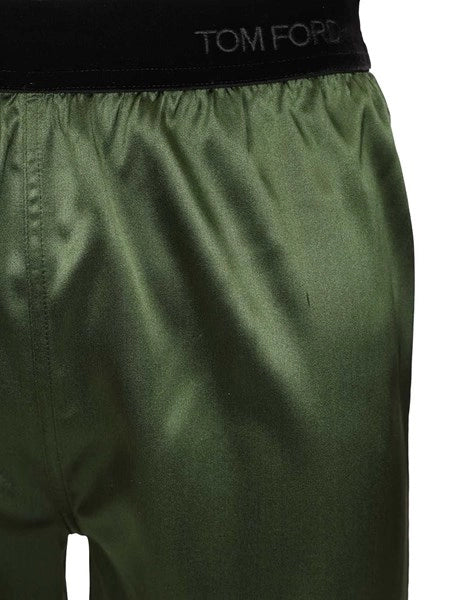 Shorts in raso di seta