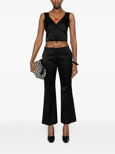 Crop top in satin