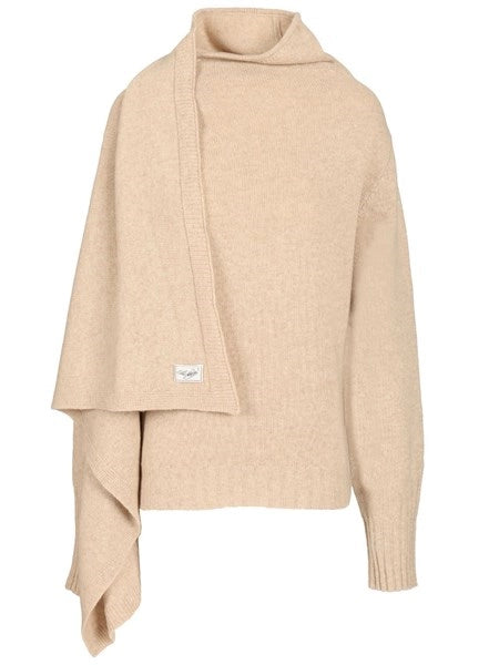 Maglione con dettagli drappeggiati