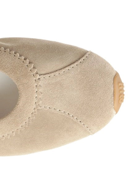 Ballerine "Plume" in pelle scamosciata