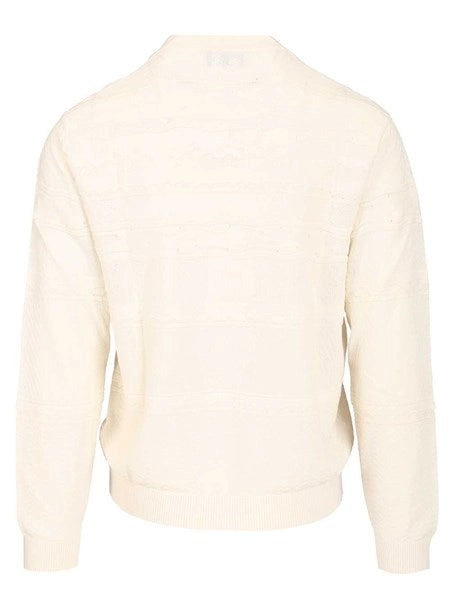 Maglione con collo serafino