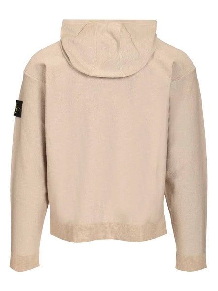 Giacca con cappuccio e zip in cotone biologico Panama