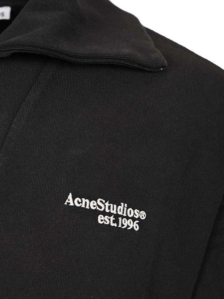 Felpa a mezza zip con logo
