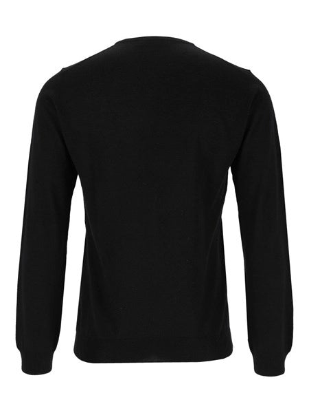 Maglia girocollo in cashmere e seta