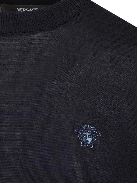 Maglia "Medusa" in lana e seta e cashmere