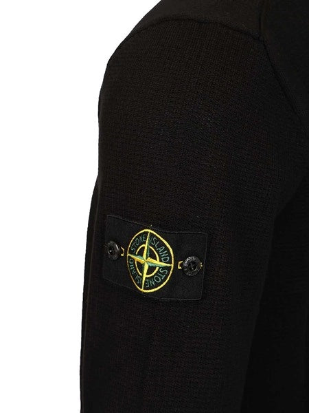 Maglione in cotone micro punto