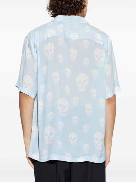 Camicia in crepe de chine stampata