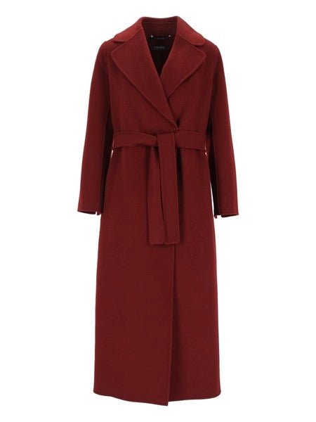 Cappotto a vestaglia in drap di lana Poldo