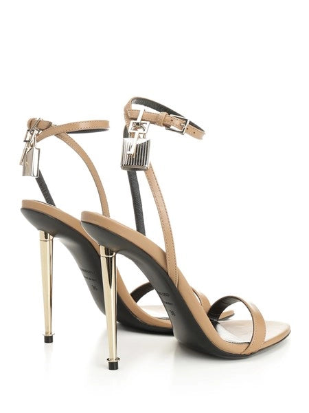 Sandali "Padlock" in pelle