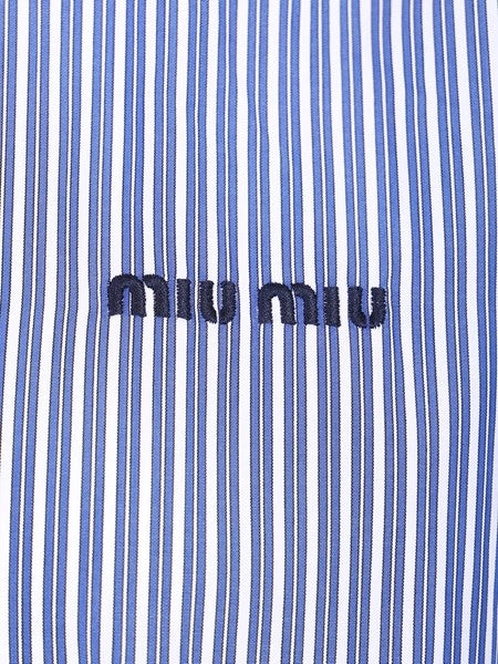 Camicia in popeline con logo