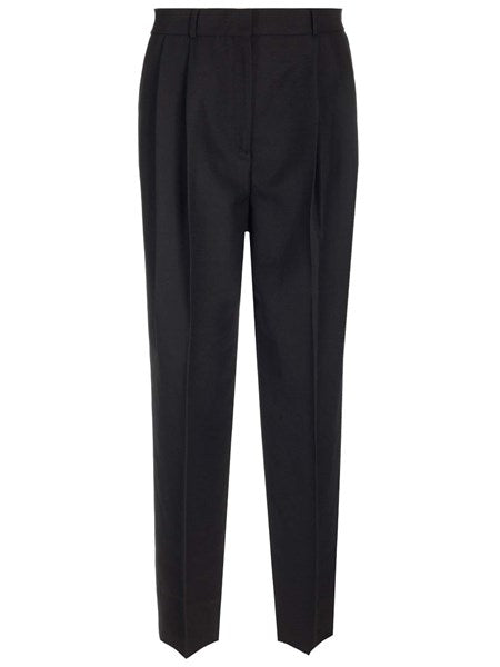 Pantalone vita alta con pince