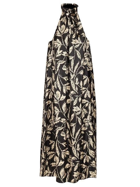 Abito in twill di seta stampata