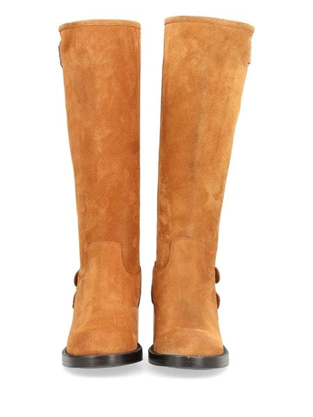 Stivali biker Dakota in suede