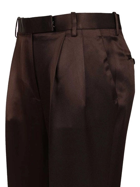 Pantaloni sartoriali in seta