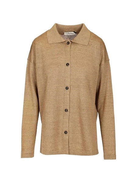 Cardigan in filato di lino
