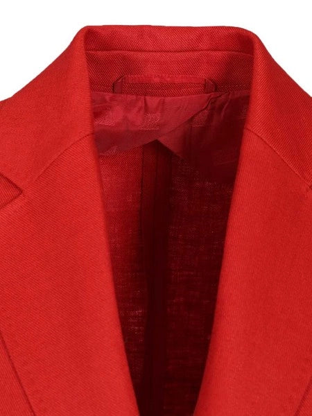 Blazer monopetto in lino