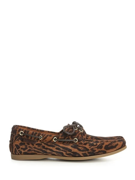 Scarpe da barca in suede