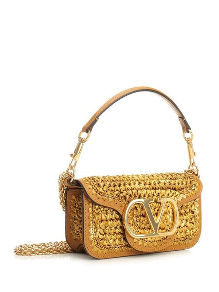 Borsa a tracolla in rafia