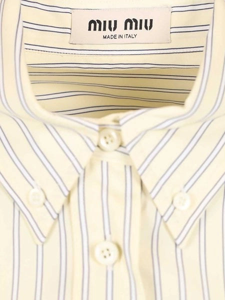 Camicia in popeline a righe