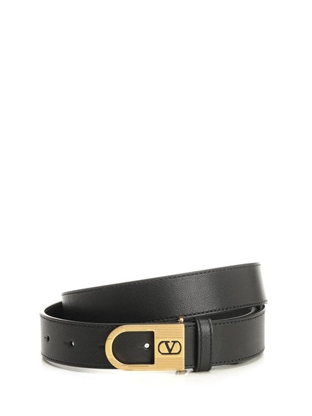 Cintura in pelle VLogo Signature