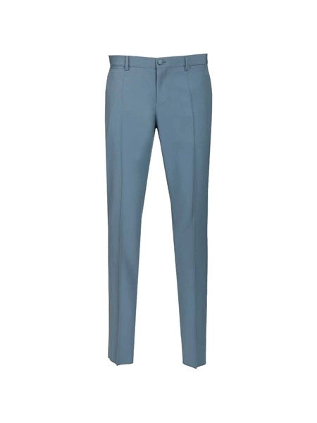 Pantaloni in popeline di lana