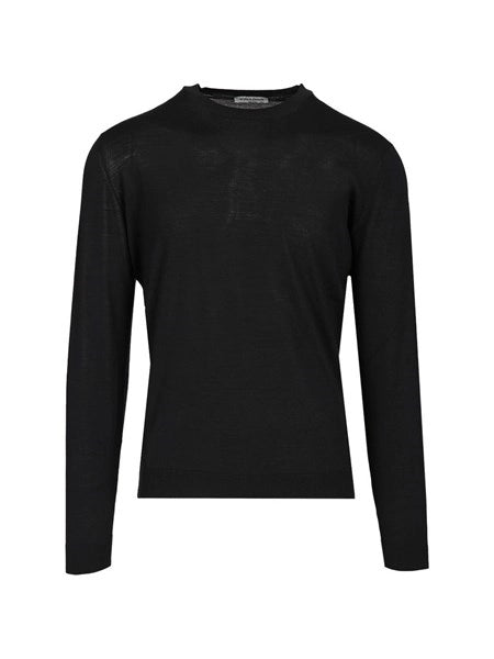 Maglia girocollo in lana 180s