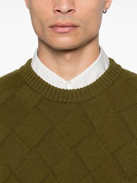 Maglia in lana con motivo Intreccio
