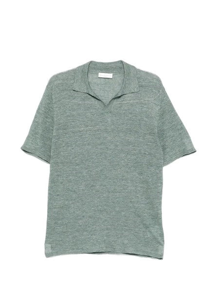 Polo in lino e cotone