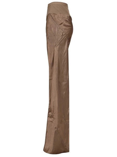 Pantaloni svasati in raso Bias
