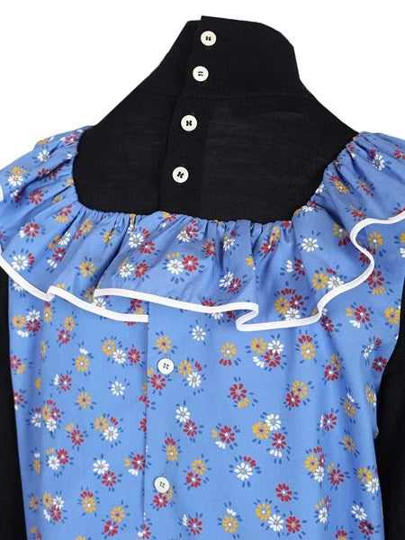 Maglia in popeline e lana