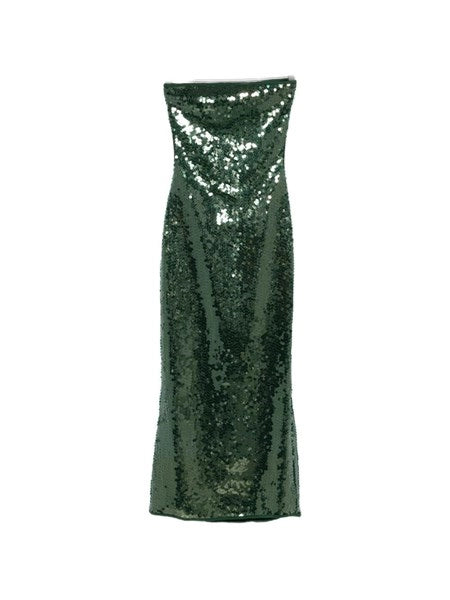 Abito midi con pailettes