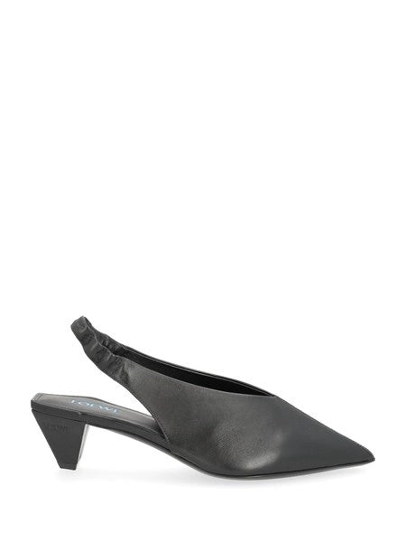 Slingback Origami Cubic in pelle di agnello