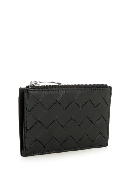 Portacarte Intrecciato con zip