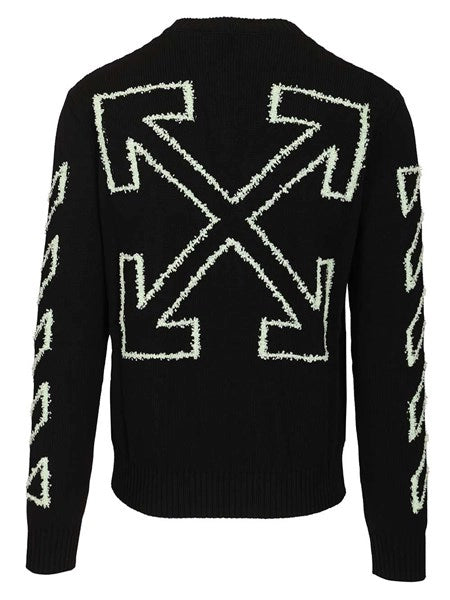 Maglione con ricamo Arrow