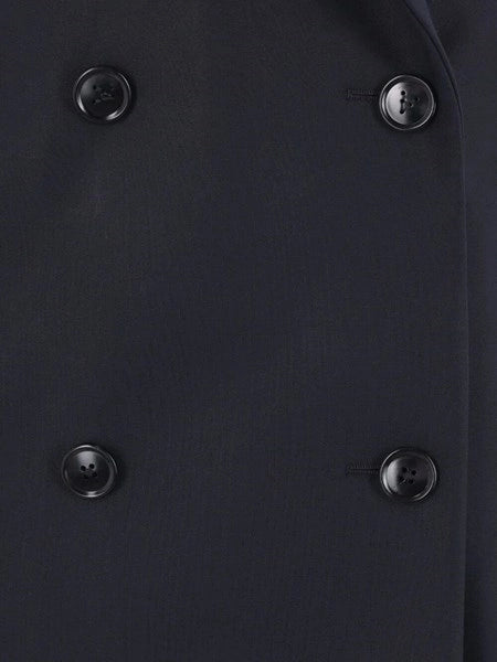 Cappotto doppiopetto arrotondato