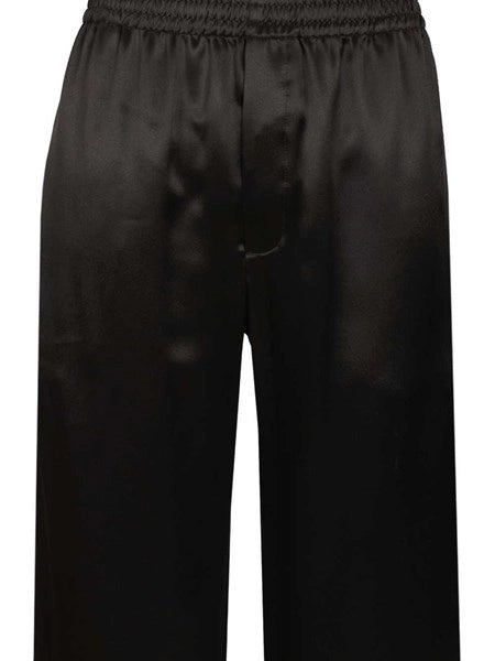 Pantaloni in raso di seta