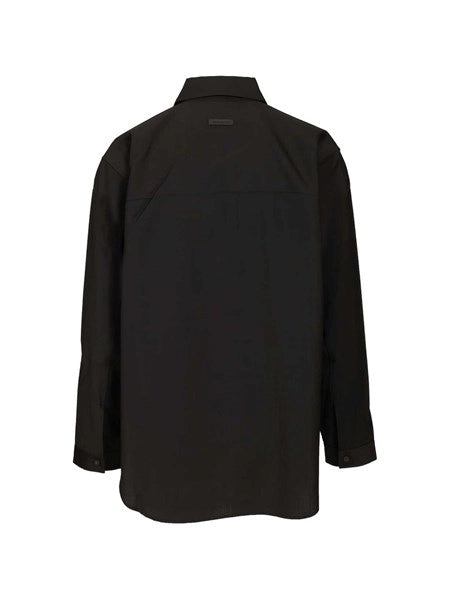 Camicia classica Oxford in lana