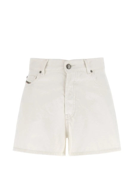 Shorts in denim bianchi
