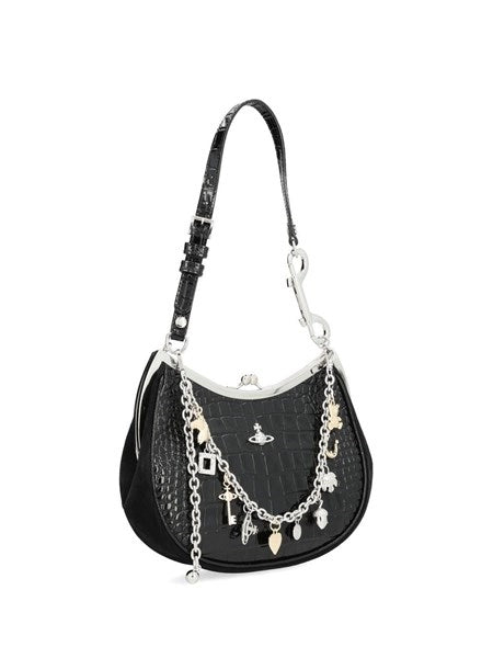 Borsa charm in pelle