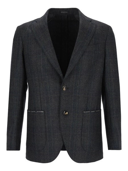 Blazer sartoriale CHECK FUSION SFODERATA R7 100 LANA