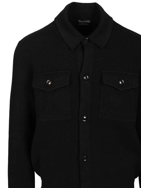 Overshirt in lana e cashmere
