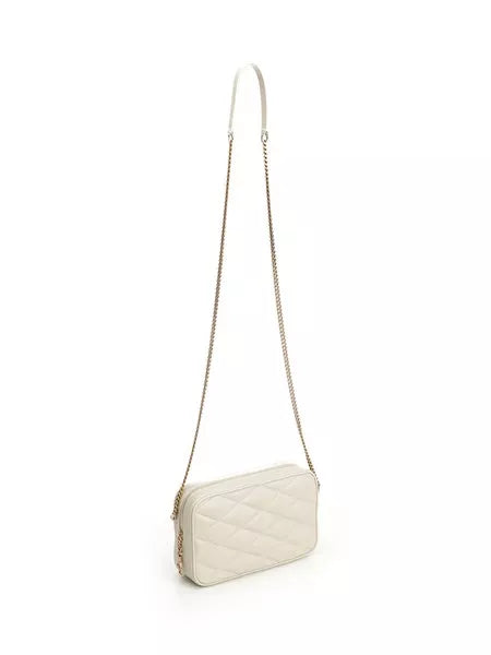 Camera bag in pelle trapuntata