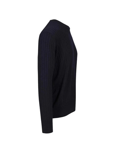 Maglione in lana a coste