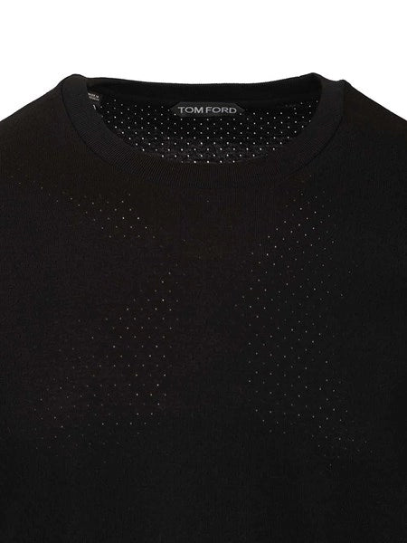T-shirt a costine traforate