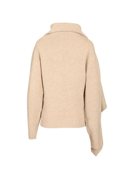 Maglione con dettagli drappeggiati