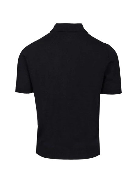 Polo in seta e cashmere