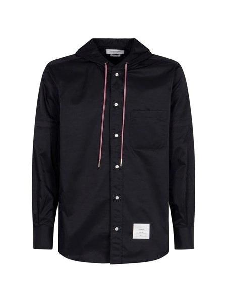 Camicia con cappuccio in nylon