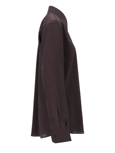 Camicia in crêpe de chine di seta